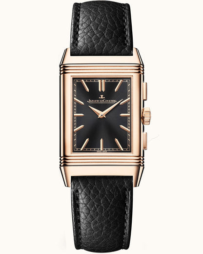 Epsom 1964 - Matte Black - Jaeger LeCoultre Reverso - Feminine - Deployant Clasp