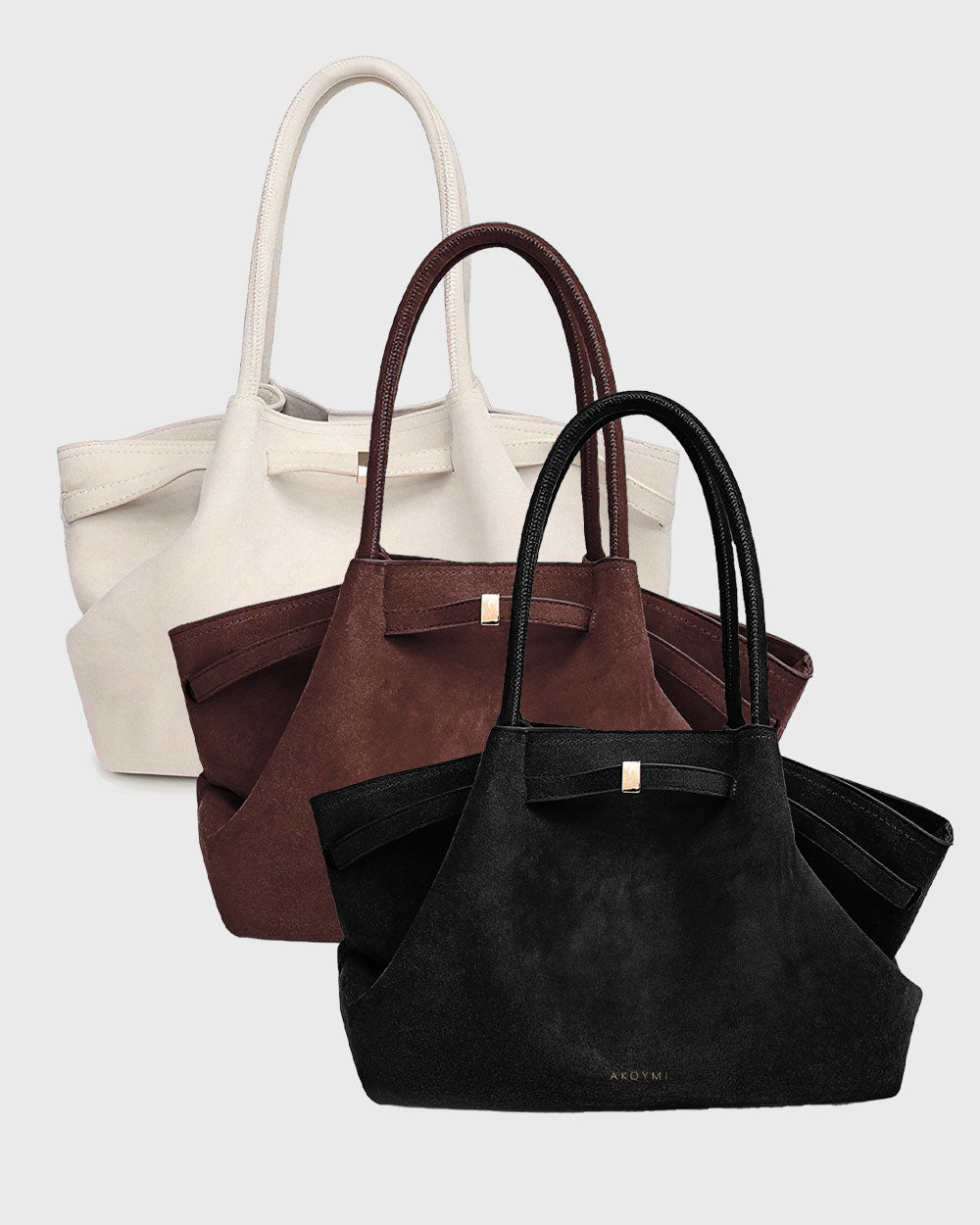 Soft Virginie 17 Suede Tote 3-Pack