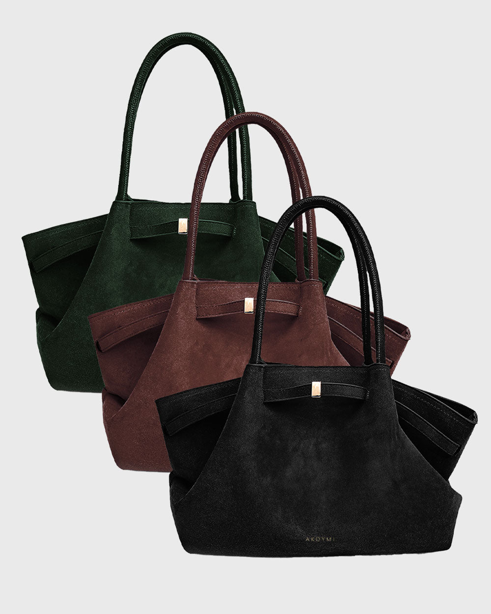 Soft Virginie 17 Suede Tote 3-Pack