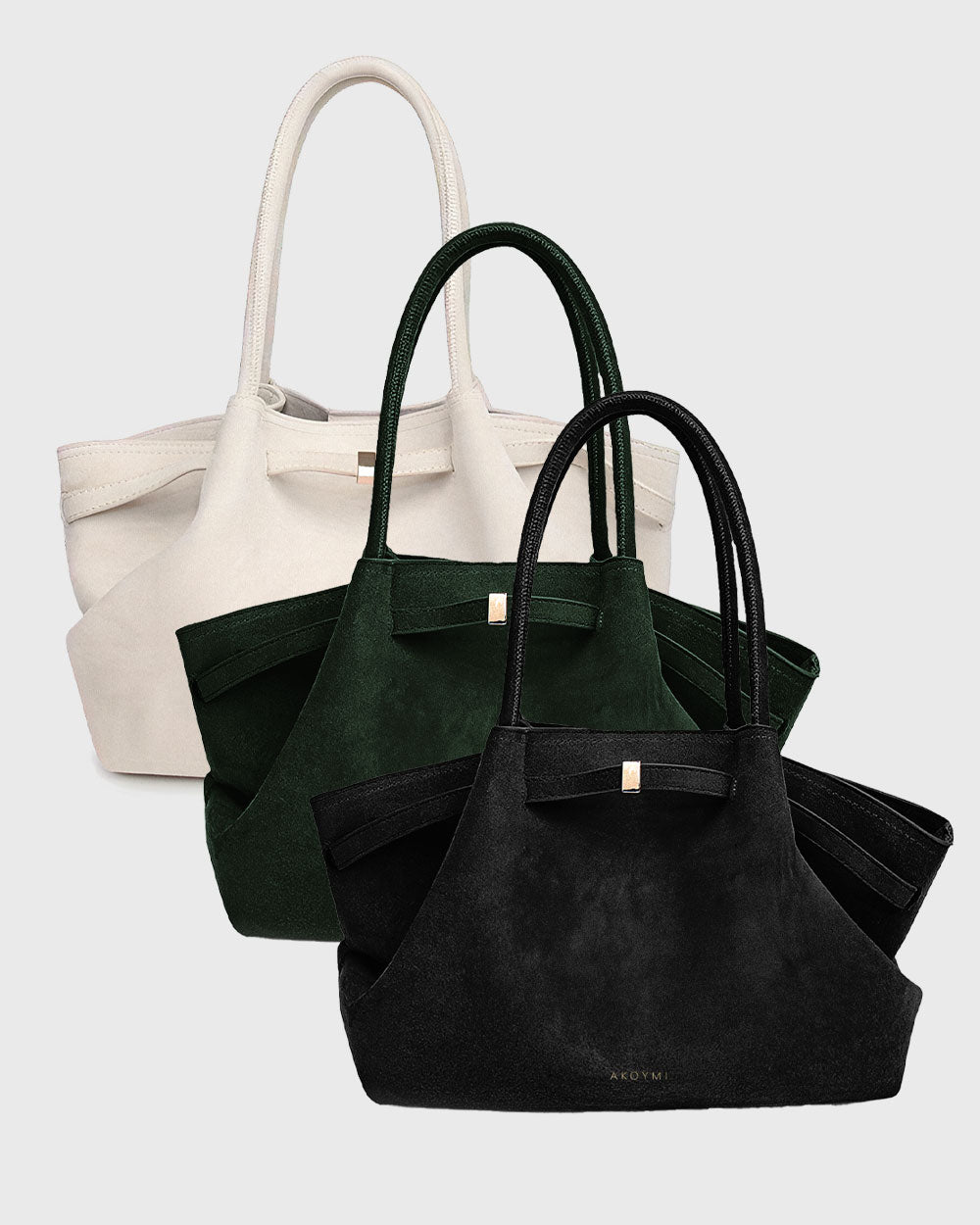 Soft Virginie 17 Suede Tote 3-Pack